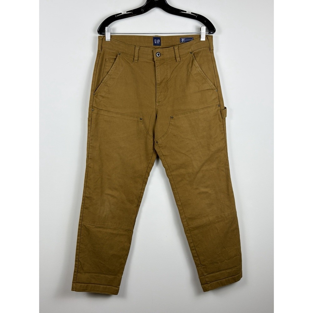 Gap Mens Size 31 x 30 Original Double Knee Carpenter Jeans Pants Tan
